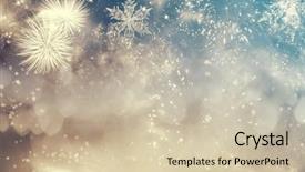  Presentation with fireworks on chinese new year - Audience pleasing slide set consisting of pyrotechnics - fireworks at new year backdrop and a soft green colored foreground