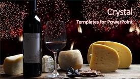  Presentation with fireworks - PPT layouts having pyrotechnics - new year's celebration with fireworks background and a wine colored foreground