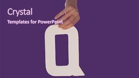  Presentation with literature - Beautiful presentation theme featuring q isolated against a purple backdrop and a violet colored foreground