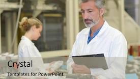  Presentation with plastic - PPT layouts featuring qa - man holding clipboard looking background and a mint green colored foreground