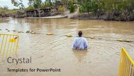  Presentation with pilgrimage - PPT theme with qasr-el-yahud-israel-march background and a soft green colored foreground