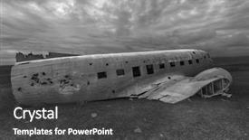  Presentation with fuel - Audience pleasing presentation consisting of qran - wreck of a us military backdrop and a dark gray colored foreground