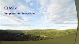  Presentation with overlook - Beautiful slide set featuring qu - view of lake from overlook backdrop and a sky blue colored foreground