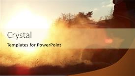  Presentation with dirt bike - Presentation design consisting of quad-bike-in-detail-rotating background and a  colored foreground