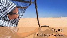  Presentation with egypt medical tourism - Beautiful presentation featuring quadbike - quad trip on african desert backdrop and a coral colored foreground