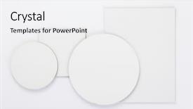  Presentation with 3d abstract architecture white - Colorful slide deck enhanced with quadratic - abstract shape at white background backdrop and a white colored foreground