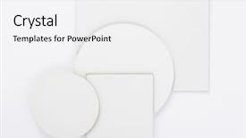  Presentation with shape - Amazing slide set having quadratic - abstract shape at white background backdrop and a white colored foreground