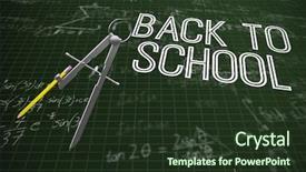  Presentation with graphic - Slide deck with quadratic - computer graphic image of drawing background and a tawny brown colored foreground