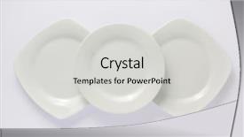  Presentation with white plate - PPT theme consisting of quadratic - empty plate on white background background and a light gray colored foreground