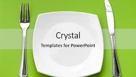  Presentation with white marble plate marble - PPT theme consisting of quadratic - knife square white plate background and a white colored foreground