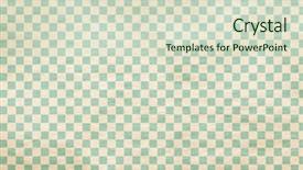  Presentation with vintage paper - Beautiful slides featuring quadratic - old retro pattern on grungy backdrop and a soft green colored foreground