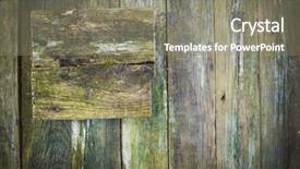  Presentation with rustic old wood texture - PPT layouts enhanced with quadratic - old wood granary board grunge background and a gray colored foreground