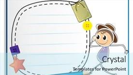  Presentation with notebook - Beautiful theme featuring quadrilaterals - illustration of a notebook backdrop and a arctic colored foreground