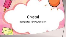  Presentation with summer - PPT layouts having quadrilaterals - illustration of the different symbols background and a white colored foreground