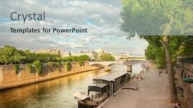 Presentation with paris - Cool new slides with quai-de-la-tournelle-paris backdrop and a lemonade colored foreground