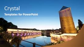  Presentation with france - Audience pleasing slide deck consisting of quai-des-ponts-couverts backdrop and a teal colored foreground