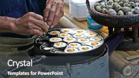  Presentation with thailand food - Cool new slides with quail eggs in thailand backdrop and a dark gray colored foreground