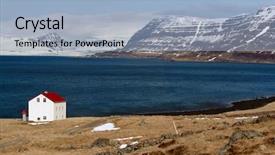  Presentation with farm house - Slide deck consisting of quaint isolated farm house along background and a light blue colored foreground