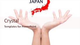  Presentation with quake - PPT theme enhanced with quake - pray for japan earthquake crisis background and a lemonade colored foreground