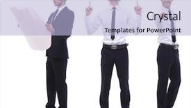  Presentation with growth and maturity - PPT theme consisting of qualified architect in an orange background and a  colored foreground