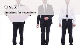  Presentation with growth - PPT theme featuring qualified architect in an orange background and a  colored foreground