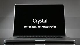  Presentation with gray - Beautiful slide deck featuring qualitative - laptop on gray background backdrop and a  colored foreground