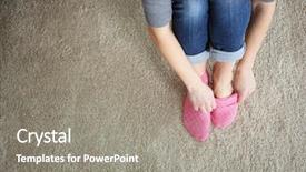  Presentation with risk top view - Amazing theme having qualitative - woman putting on socks top backdrop and a gray colored foreground