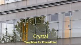  Presentation with modern building - Beautiful slide deck featuring housing real estate and leasing backdrop and a tawny brown colored foreground