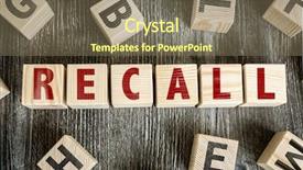  Presentation with blocks - PPT theme enhanced with quality alert - wooden blocks with the text background and a violet colored foreground