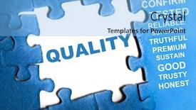  Presentation with blue puzzle pieces - Audience pleasing presentation theme consisting of quality blue puzzle pieces assembled backdrop and a light blue colored foreground