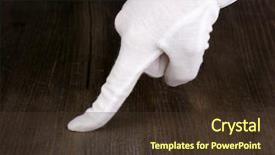  Presentation with cleanliness - Amazing theme having quality control - female hand checking cleanliness backdrop and a tawny brown colored foreground