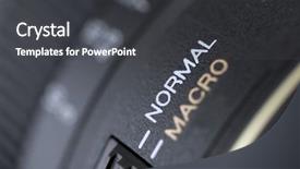  Presentation with quality control circle - Cool new presentation theme with quality control circle - close up shot lens backdrop and a dark gray colored foreground