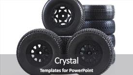  Presentation with quality control circle - Audience pleasing PPT theme consisting of quality control circle - heap of wheels for radio-controlled backdrop and a dark gray colored foreground
