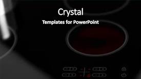  Presentation with electrical - Slides featuring quality control circle - modern electrical hob background background and a black colored foreground