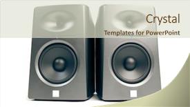  Presentation with audio - Amazing presentation theme having quality control circle - studio audio monitors - high-end backdrop and a soft green colored foreground