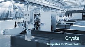  Presentation with equipment - Audience pleasing PPT layouts consisting of housing forecast - real estate concept house backdrop and a light gray colored foreground