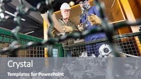  Presentation with metallurgy - Presentation having quality control production of steel background and a gray colored foreground