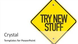  Presentation with how are you in new normal - Slide set with quality failed - try new stuff sign isolated background and a white colored foreground