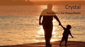  Presentation with quality life - Presentation design having quality life - day is done background and a red colored foreground