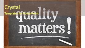  Presentation with environment health safety quality text - Slide set enhanced with quality matters - white chalk text background and a tawny brown colored foreground