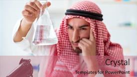  Presentation with water desalination - PPT theme having quality of drinking water background and a coral colored foreground