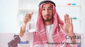  Presentation with water desalination - Beautiful PPT theme featuring quality of drinking water backdrop and a coral colored foreground