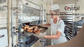  Presentation with bread - Beautiful presentation featuring quality presentation - baker is presenting freshly baked backdrop and a light gray colored foreground