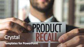  Presentation with quality product - Amazing PPT layouts having quality risk - product recall backdrop and a tawny brown colored foreground