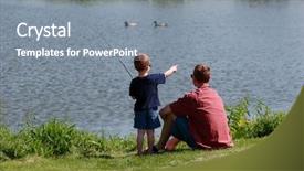  Presentation with quality life - Cool new PPT theme with quality time backdrop and a gray colored foreground