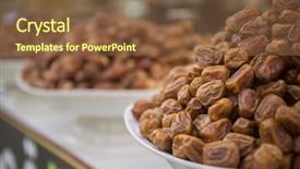  Presentation with festive season - Beautiful presentation theme featuring quantity - date fruits in the shop backdrop and a tawny brown colored foreground