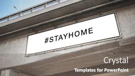  Presentation with bridge concrete - PPT layouts featuring quarantine-caution-and-epidemic-concept background and a gray colored foreground