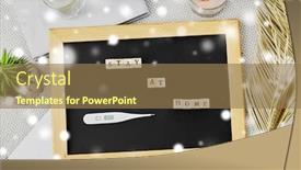  Presentation with epidemic - Slide deck consisting of quarantine-epidemic-and-safety-concept background and a coral colored foreground