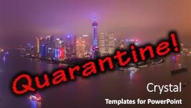  Presentation with shanghai - Theme enhanced with quarantine-in-china-a-night background and a wine colored foreground