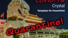  Presentation with forbidden city - Cool new theme with quarantine-in-china-mao-tse backdrop and a wine colored foreground